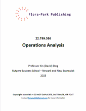 Load image into Gallery viewer, 22:799:586 Operations Analysis 2025 Rutgers University Professor David Ding