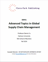 Load image into Gallery viewer, SB441 Advanced Topics in Global Supply Chain Management Fall 2024 Professor Dennis Yu Clarkson University