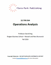 Load image into Gallery viewer, 22:799:564 Operations Analysis Fall-2024 Rutgers University Professor David Ding