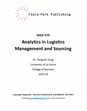 Load image into Gallery viewer, MDA 579 Analytics in Logistics Management and Sourcing 2025-26 DR Gong