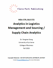 Load image into Gallery viewer, MDA 579 BUS 572 Analytics in Logistics Management and Sourcing / Supply Chain Analytics Fall 2026 DR Gong