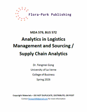 Load image into Gallery viewer, MDA 579 BUS 572 Analytics in Logistics Management and Sourcing / Supply Chain Analytics 2026 DR Gong