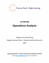 Load image into Gallery viewer, 22:799:586 Operations Analysis 2026 Rutgers University Professor David Ding