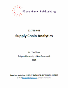 22:799:601 Supply Chain Analytics 2025 RBS DR Zhao