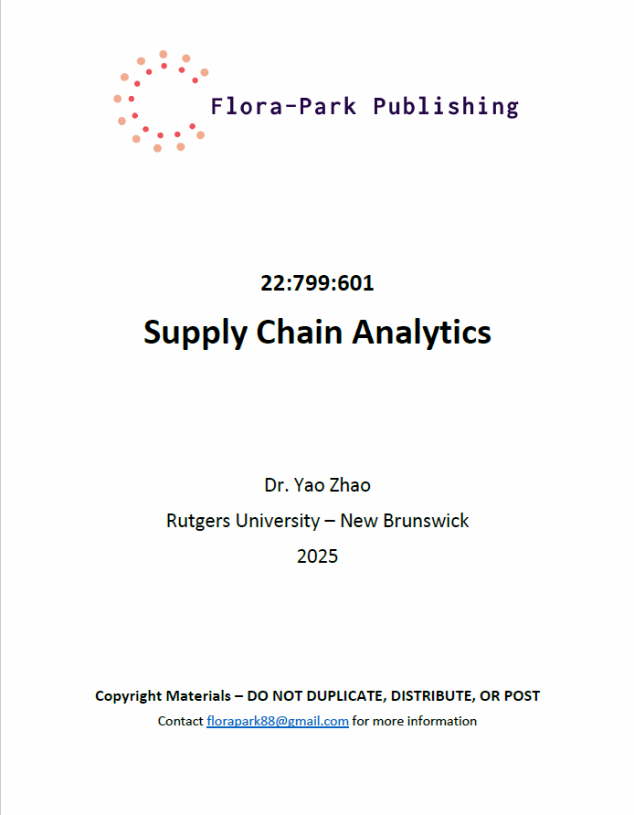 22:799:601 Supply Chain Analytics 2025 RBS DR Zhao