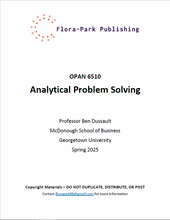 Load image into Gallery viewer, OPAN 6510 Analytical Problem Solving Spring 2025 Georgetown University Professor Ben Dussault