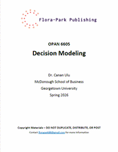 Load image into Gallery viewer, OPAN 6605 Decision Modeling Spring 2026 Georgetown University Dr Ulu