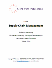 Load image into Gallery viewer, O734 Supply Chain Management Winter 2026 Professor Kai Huang McMaster University